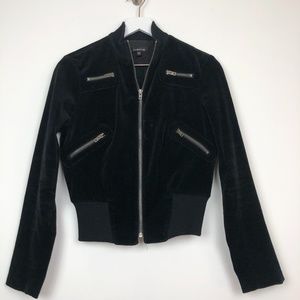 bebe moto black zipper jacket